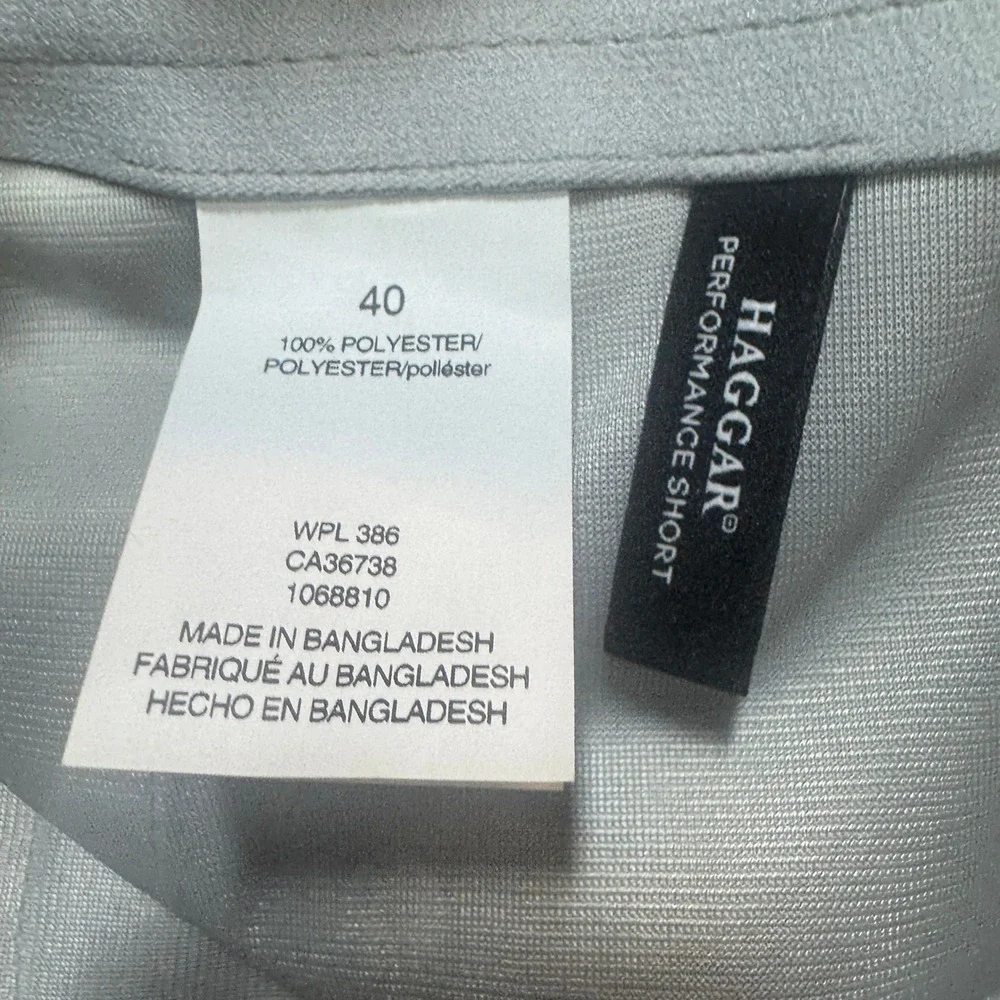 Haggar Performance Shorts Mens 40 Khaki Stretch Moisture Wicking 8.5 Inseam NWT